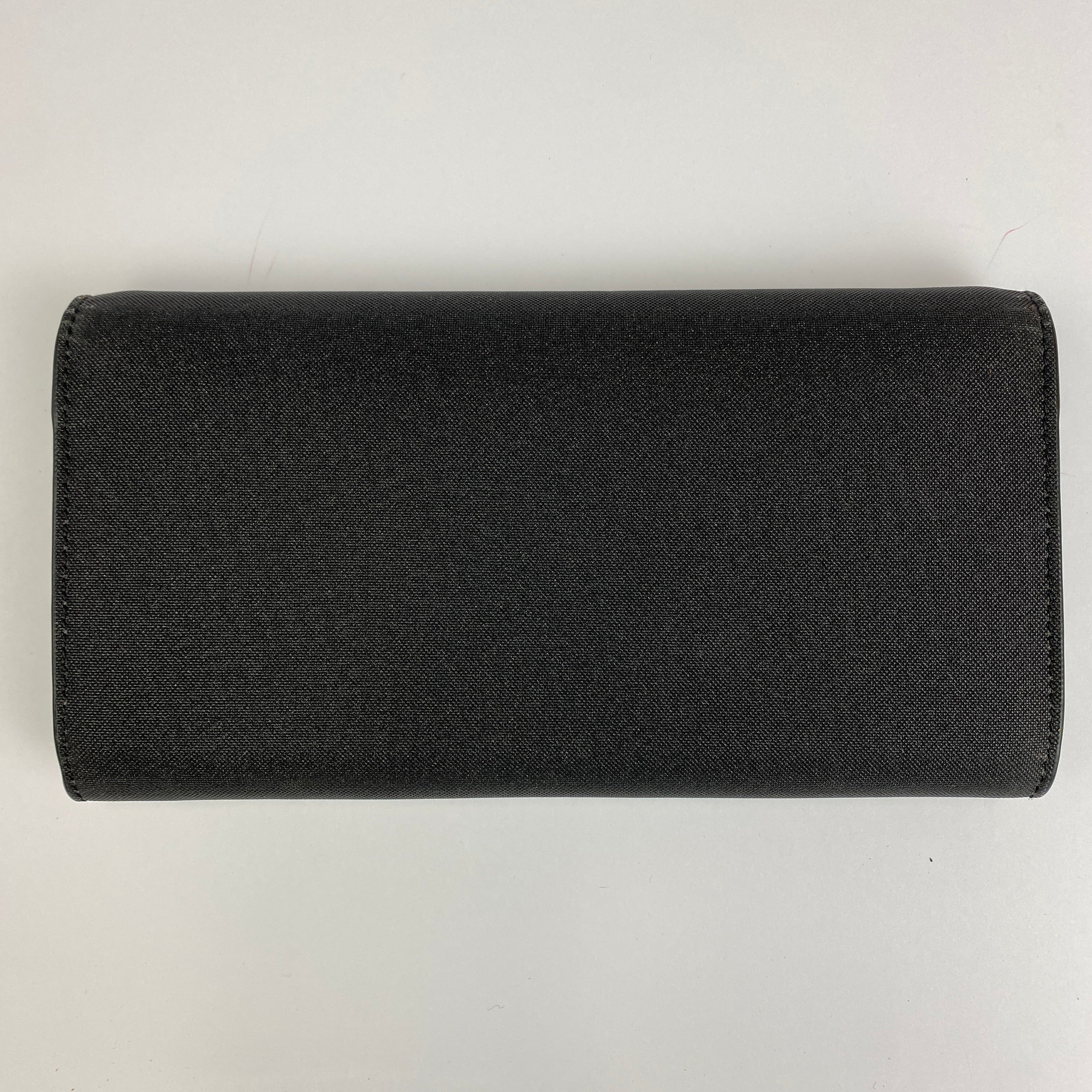 Jimmy Choo New £650 Black Metallic Emmie Envelope Bag