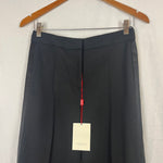 Alexander McQueen Brand New Black Wide Leg Tuxedo Pants XXS