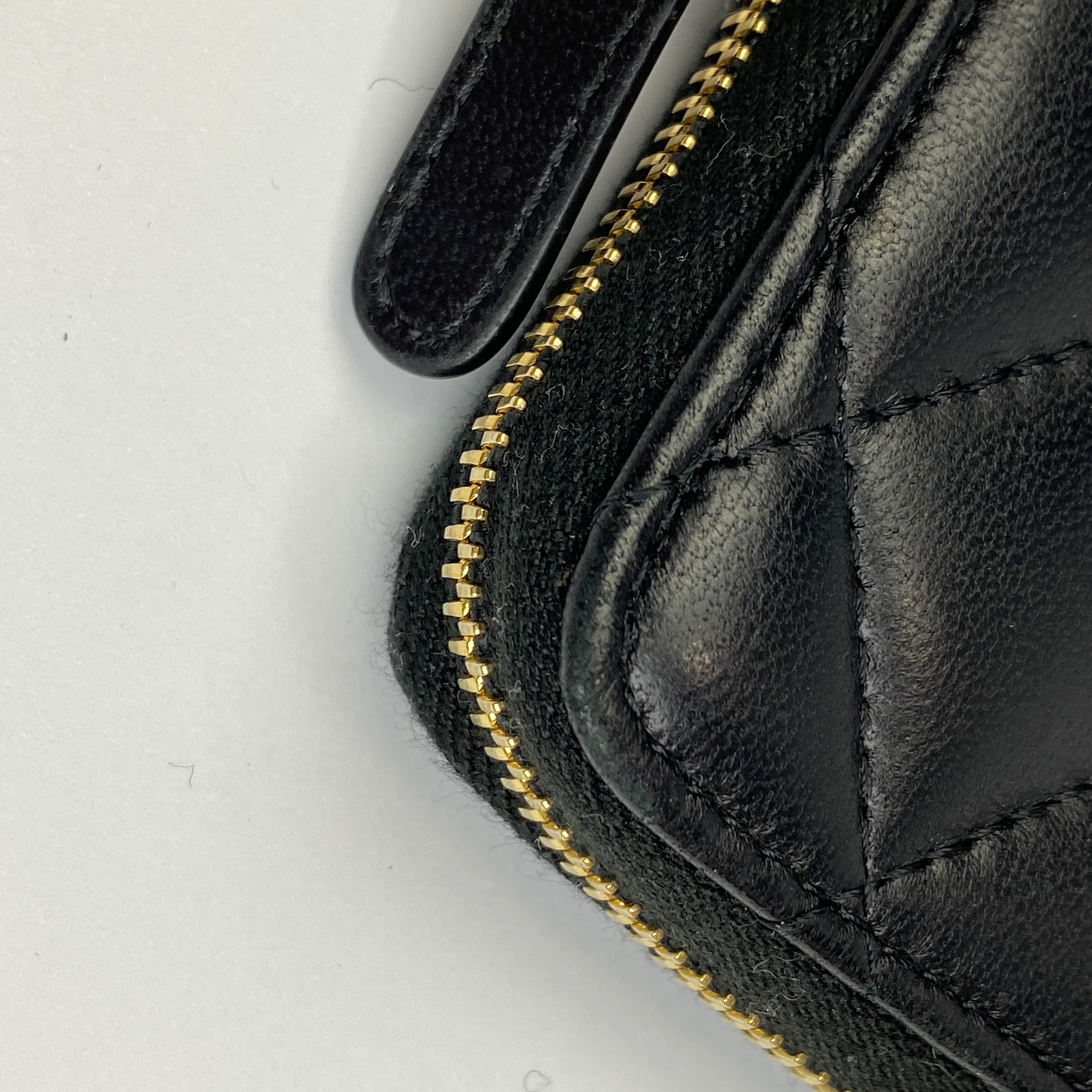 Chanel Black Lambskin Classique Timeless Coin Purse