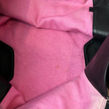 Celine Rare Phoebe Philo Pink Tie Dye and Black Leather Winged Tote Bag