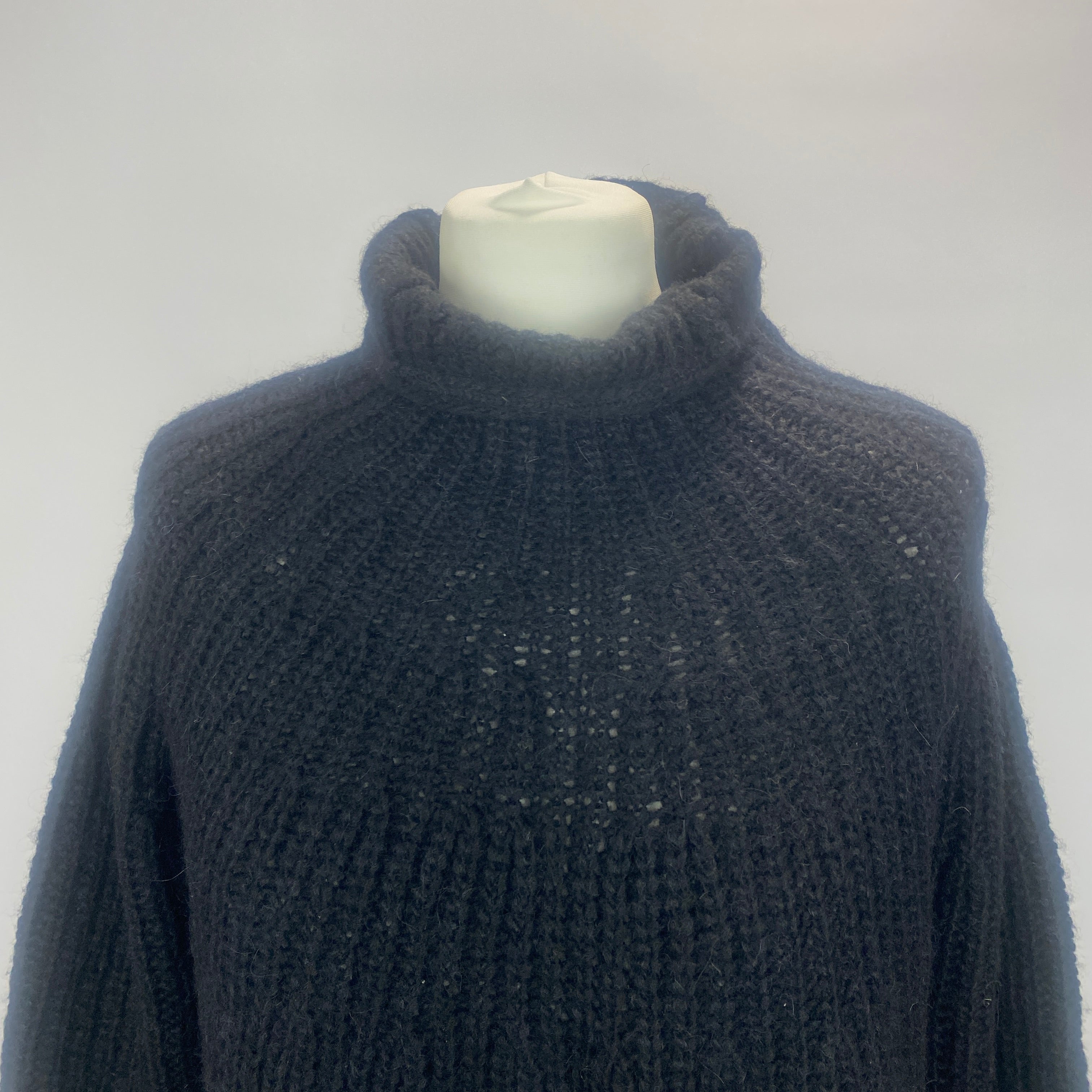 Rag & Bone £665 Black Alpaca & Wool Roll Neck Sweater M