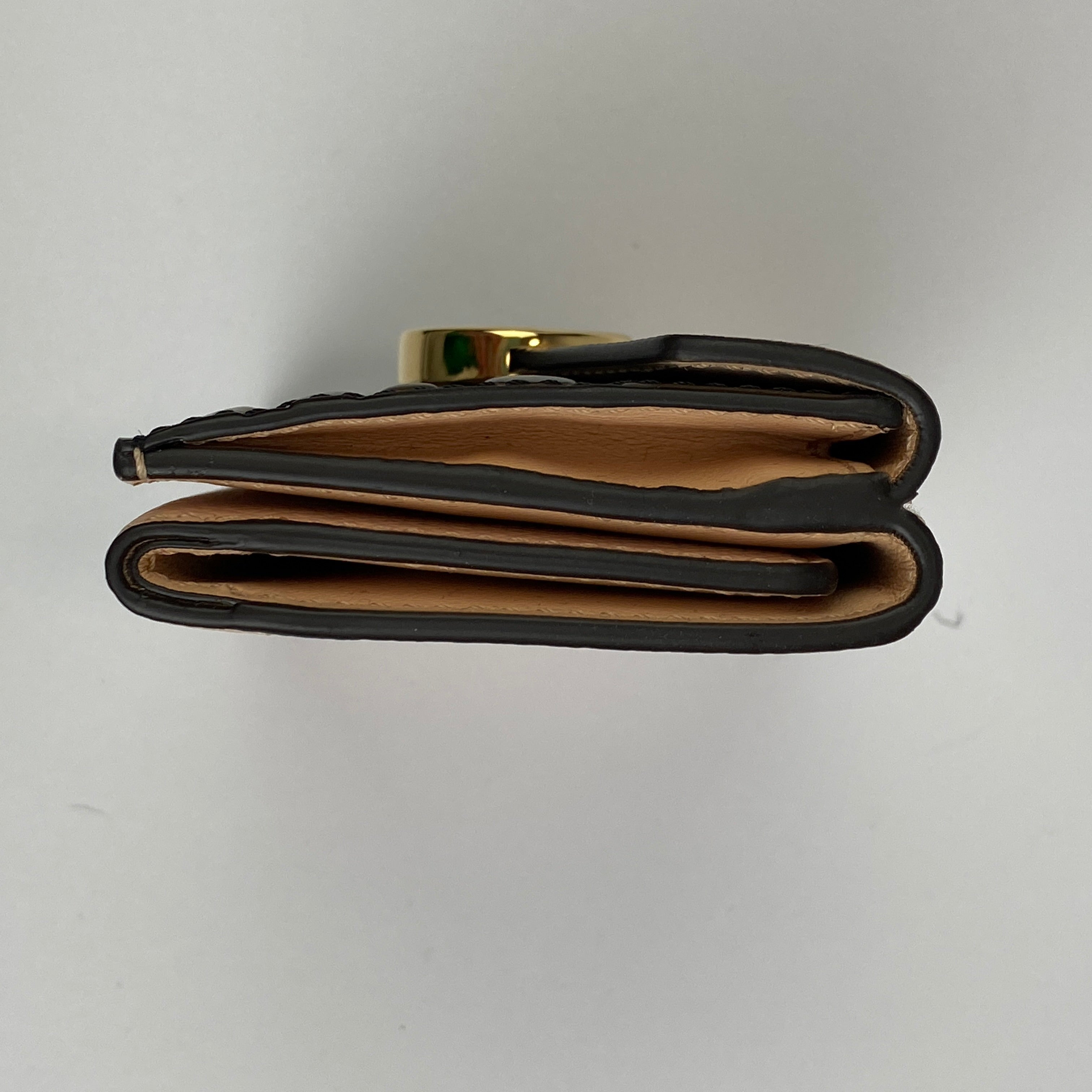 Fendi New £480 Nude & Tan F is Fendi Trifold Wallet