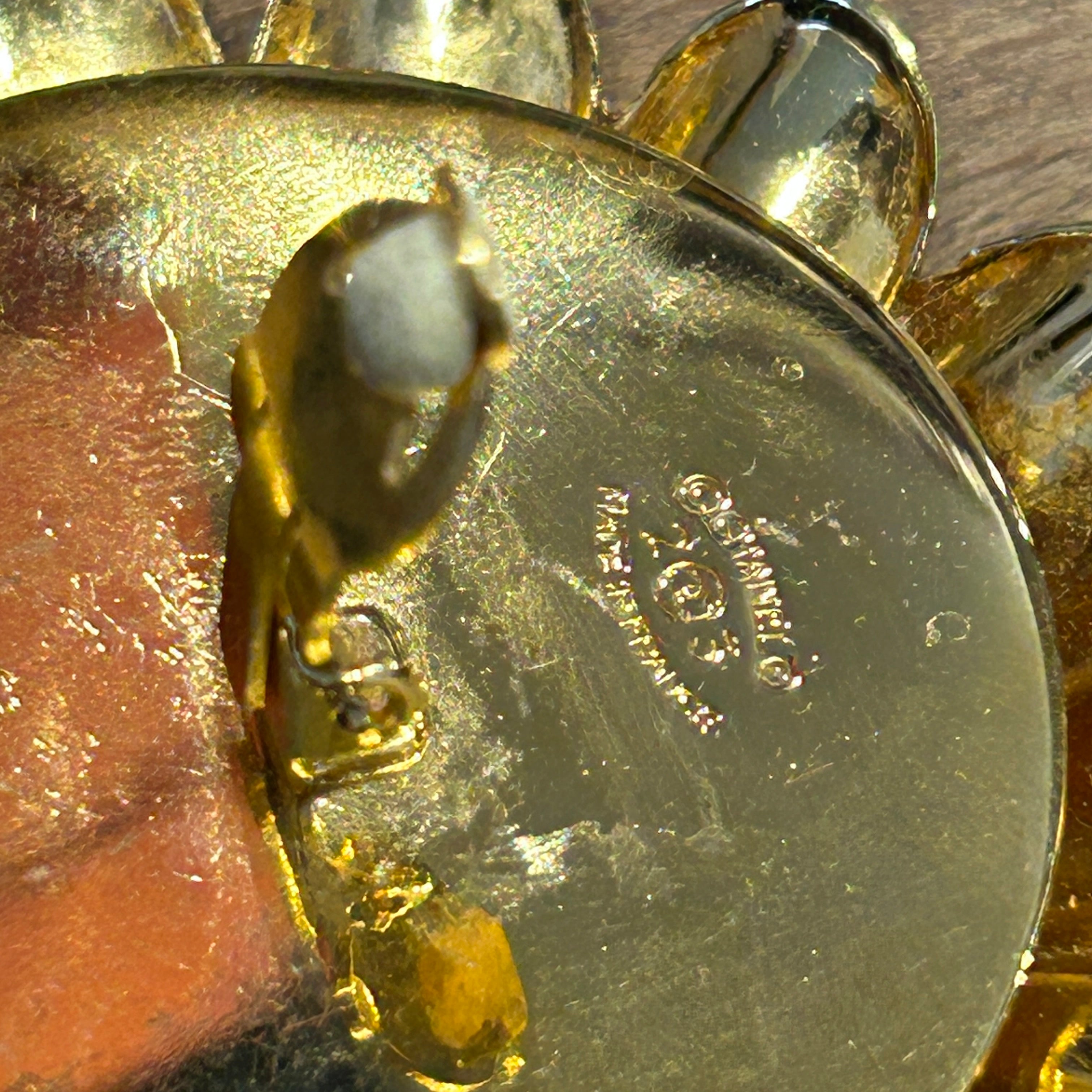 Chanel Vintage 80s (Series 23) Large Daisy Clip Earrings