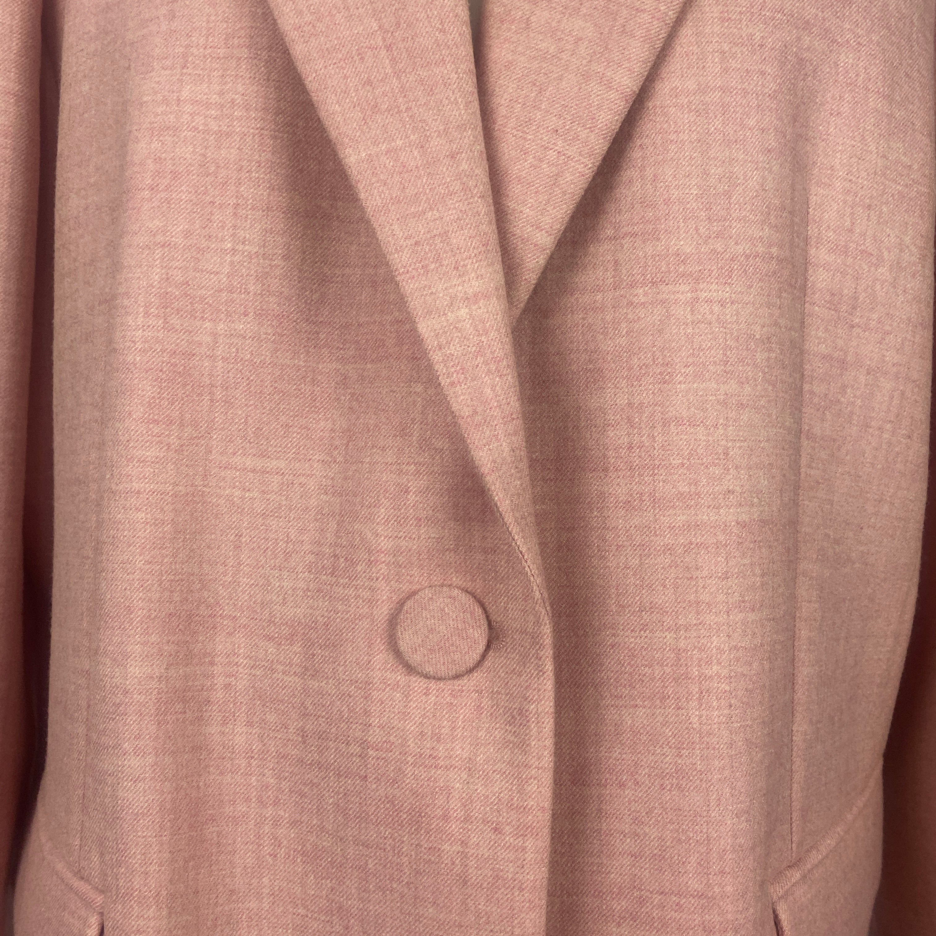 Roksanda £1400 Sugar Pink Stretch Wool Jacket XL
