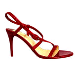 Christian Louboutin £595 Brand New Red Selima 85 Strappy Sandals 38