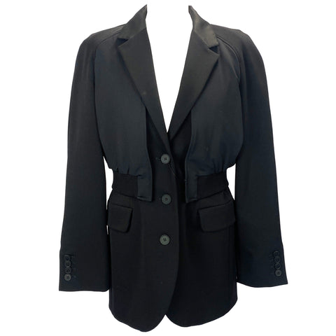 Weekend Max Mara New Black Blazer/BomberJacket M