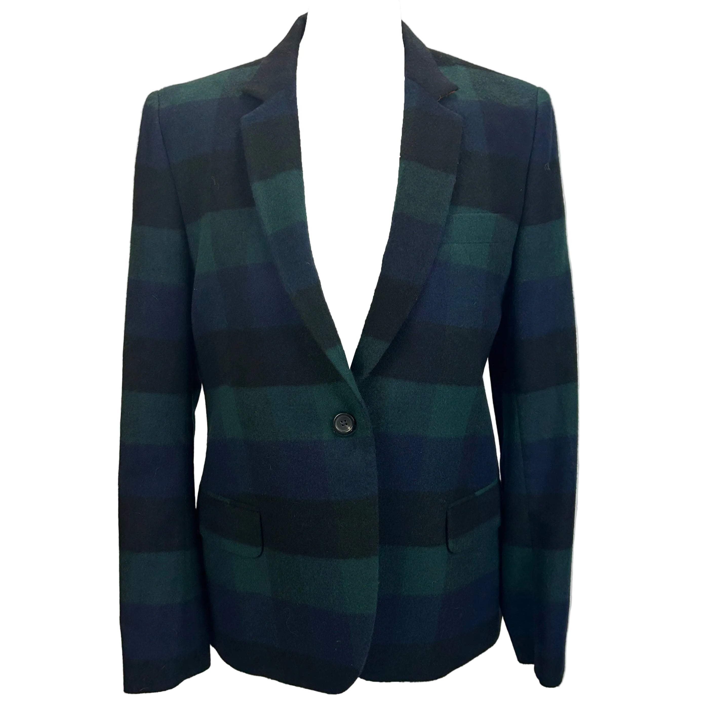 Paul Smith New Navy & Ivy Tartan Wool Mix Jacket S