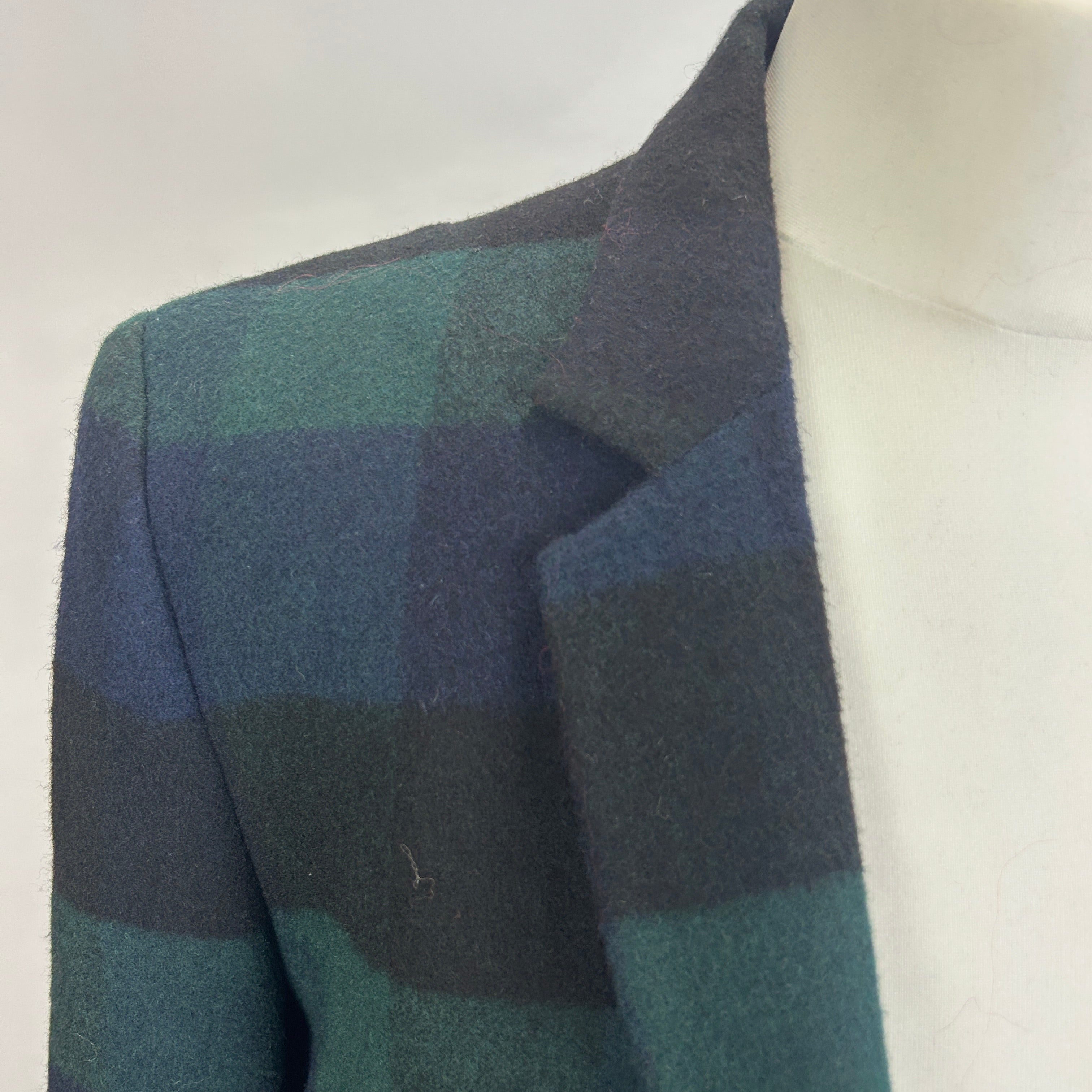 Paul Smith New Navy & Ivy Tartan Wool Mix Jacket S