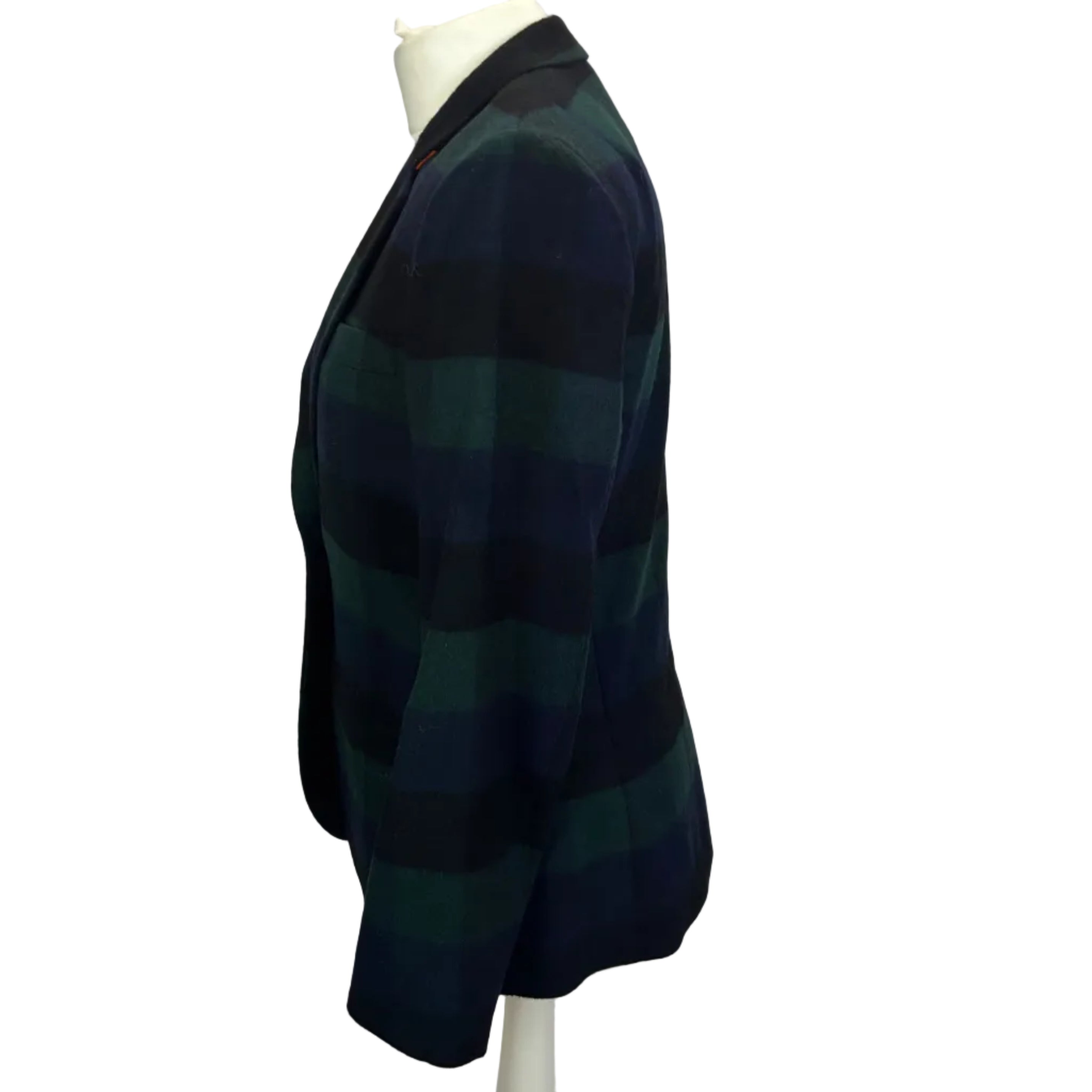Paul Smith New Navy & Ivy Tartan Wool Mix Jacket S