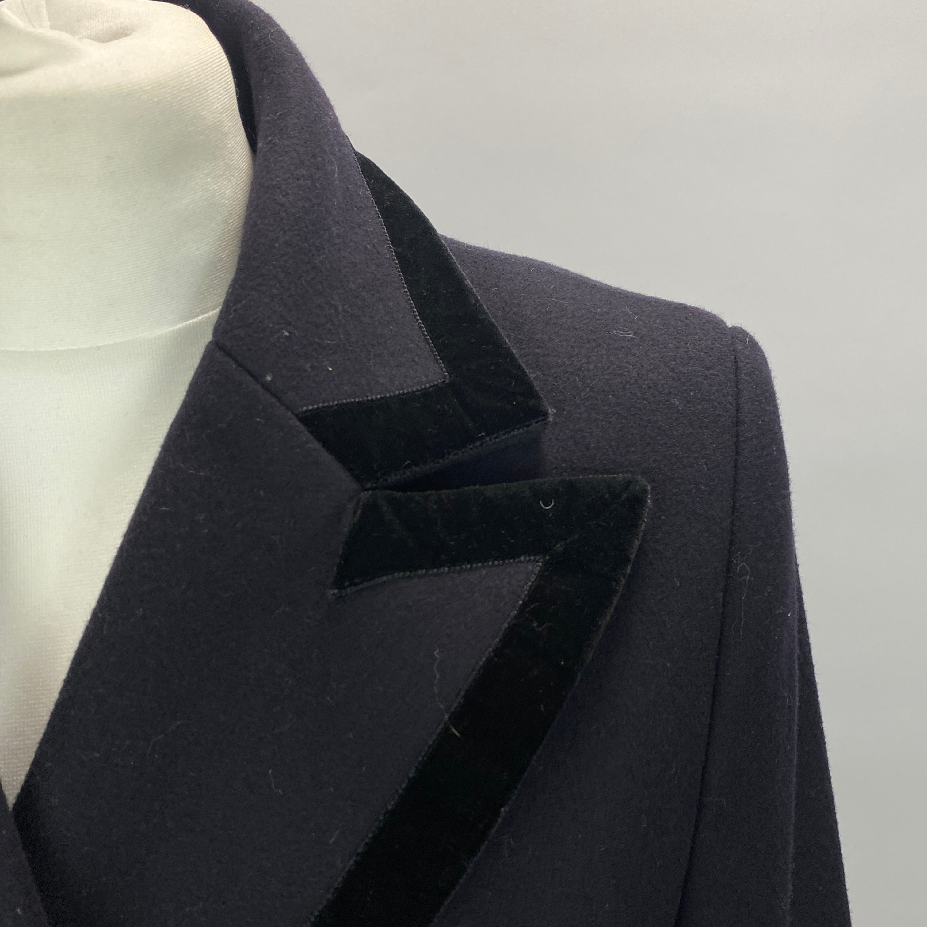 Goat New Navy Wool Vintage-Style Coat M