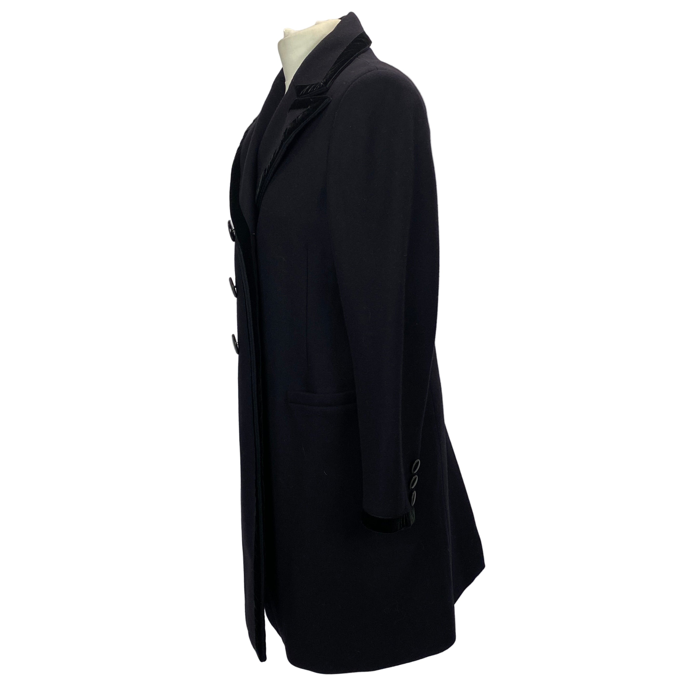Goat New Navy Wool Vintage-Style Coat M