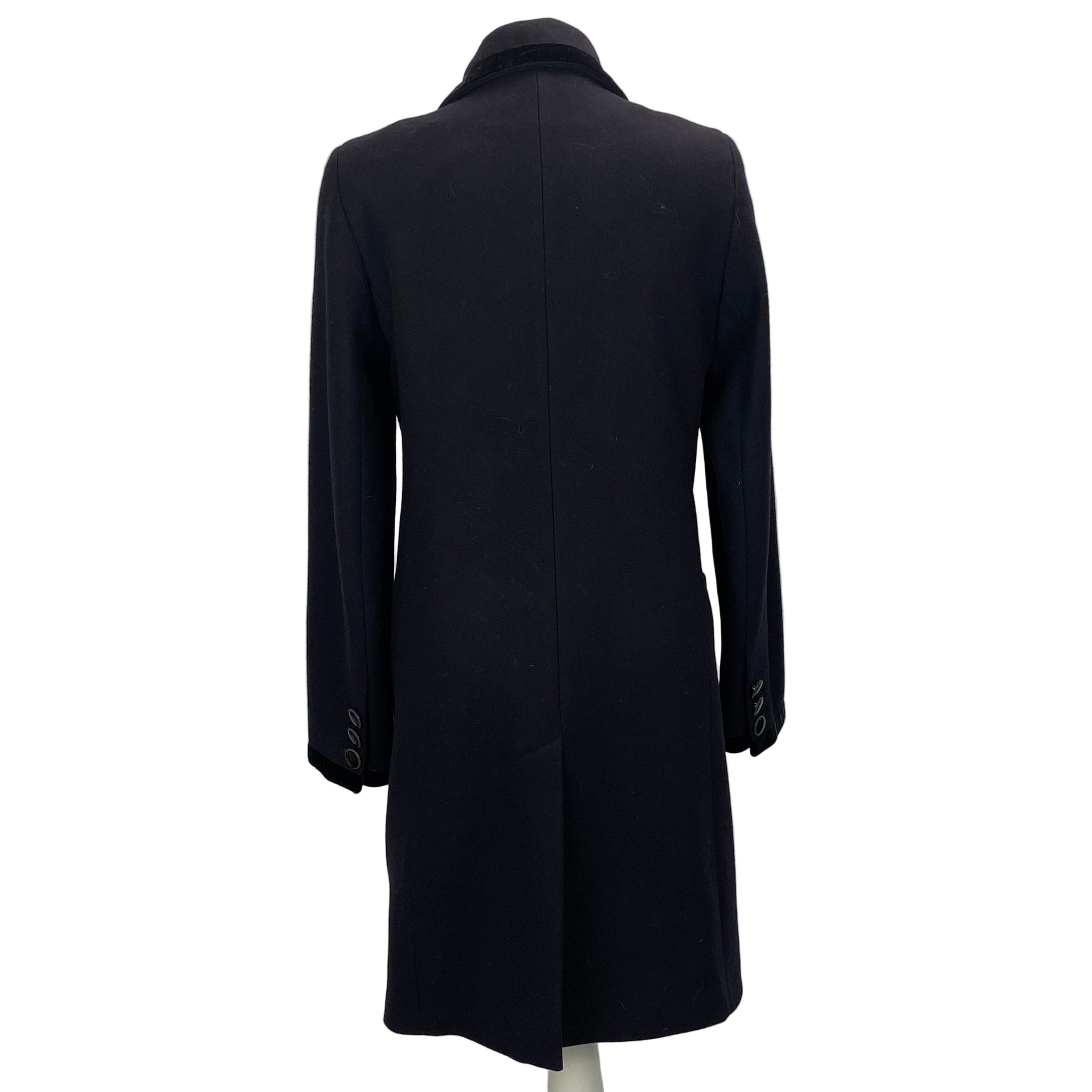 Goat New Navy Wool Vintage-Style Coat M