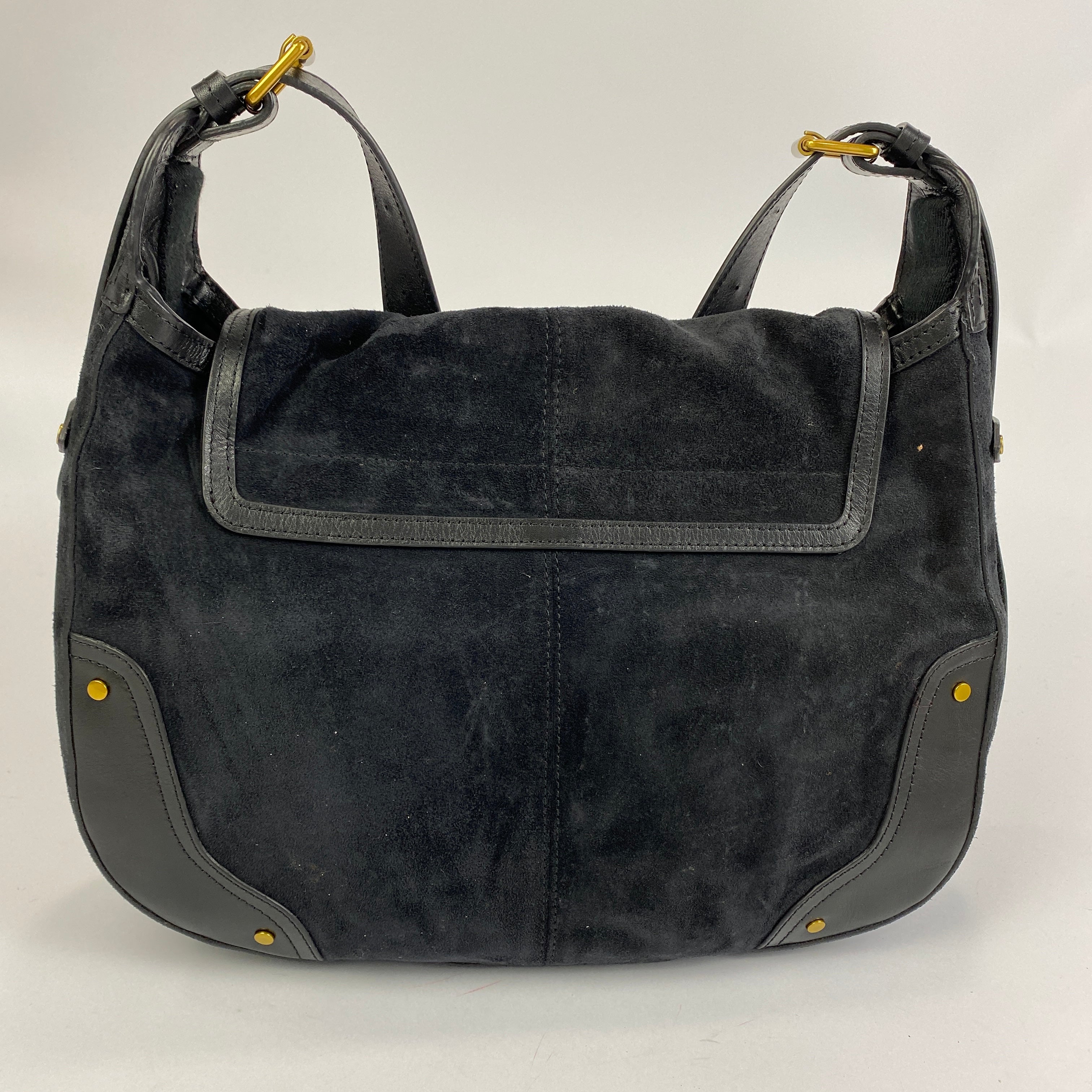 Isabel Marant £890 Black Suede Sierra Crossbody Bag