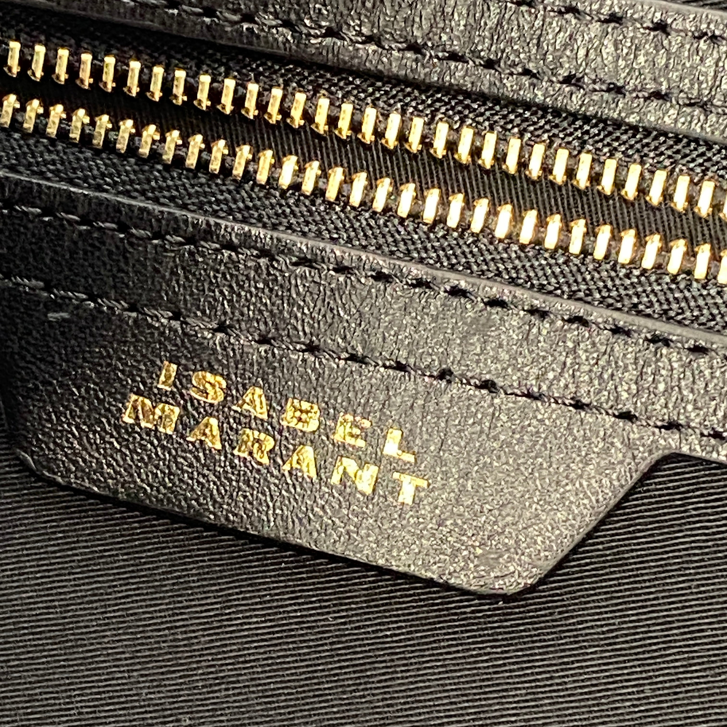 Isabel Marant £890 Black Suede Sierra Crossbody Bag