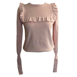 JW Anderson Baby Pink Ruffle Knitted Jumper M