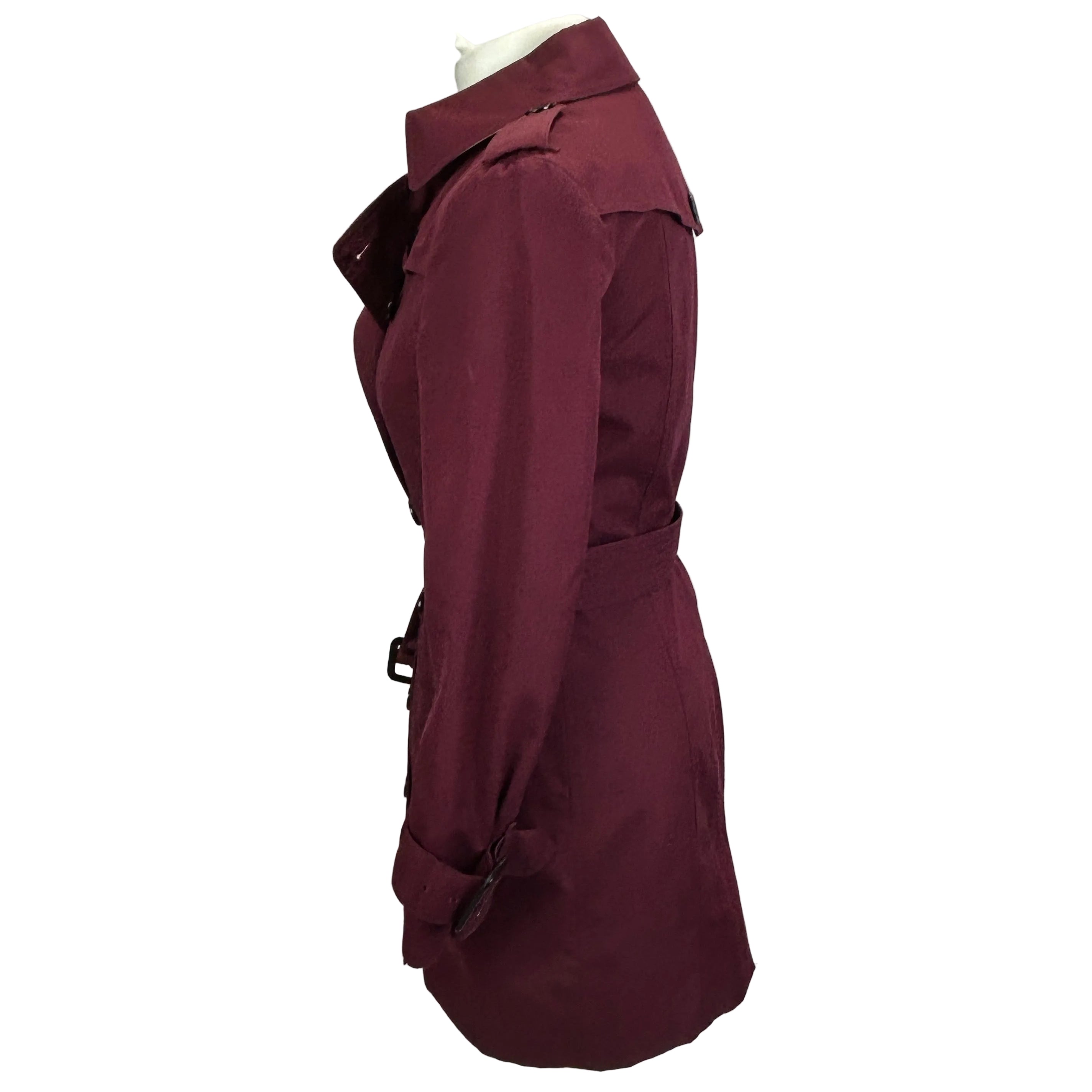 Burberry Raspberry Kensington Trench Coat XXS