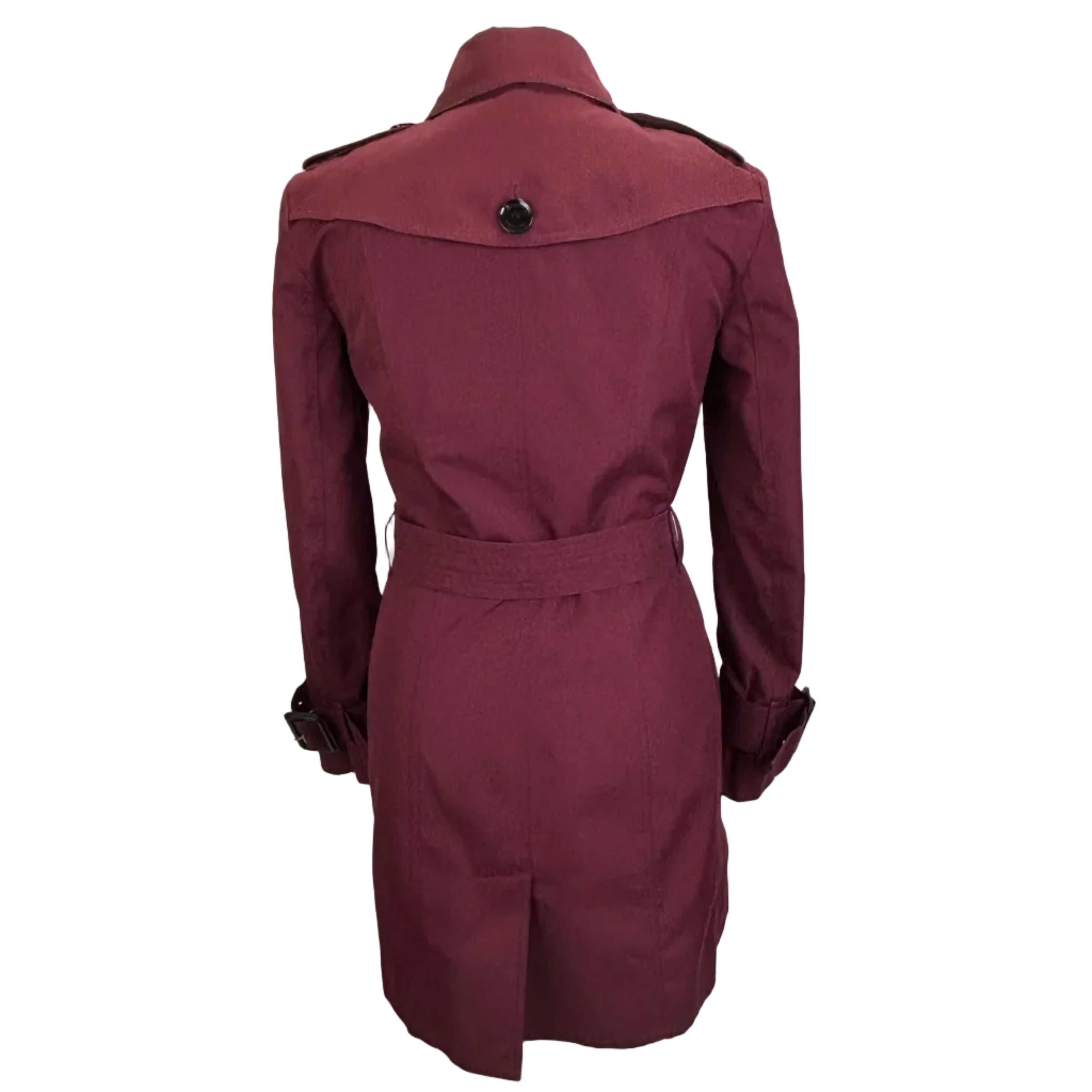 Burberry Raspberry Kensington Trench Coat XXS