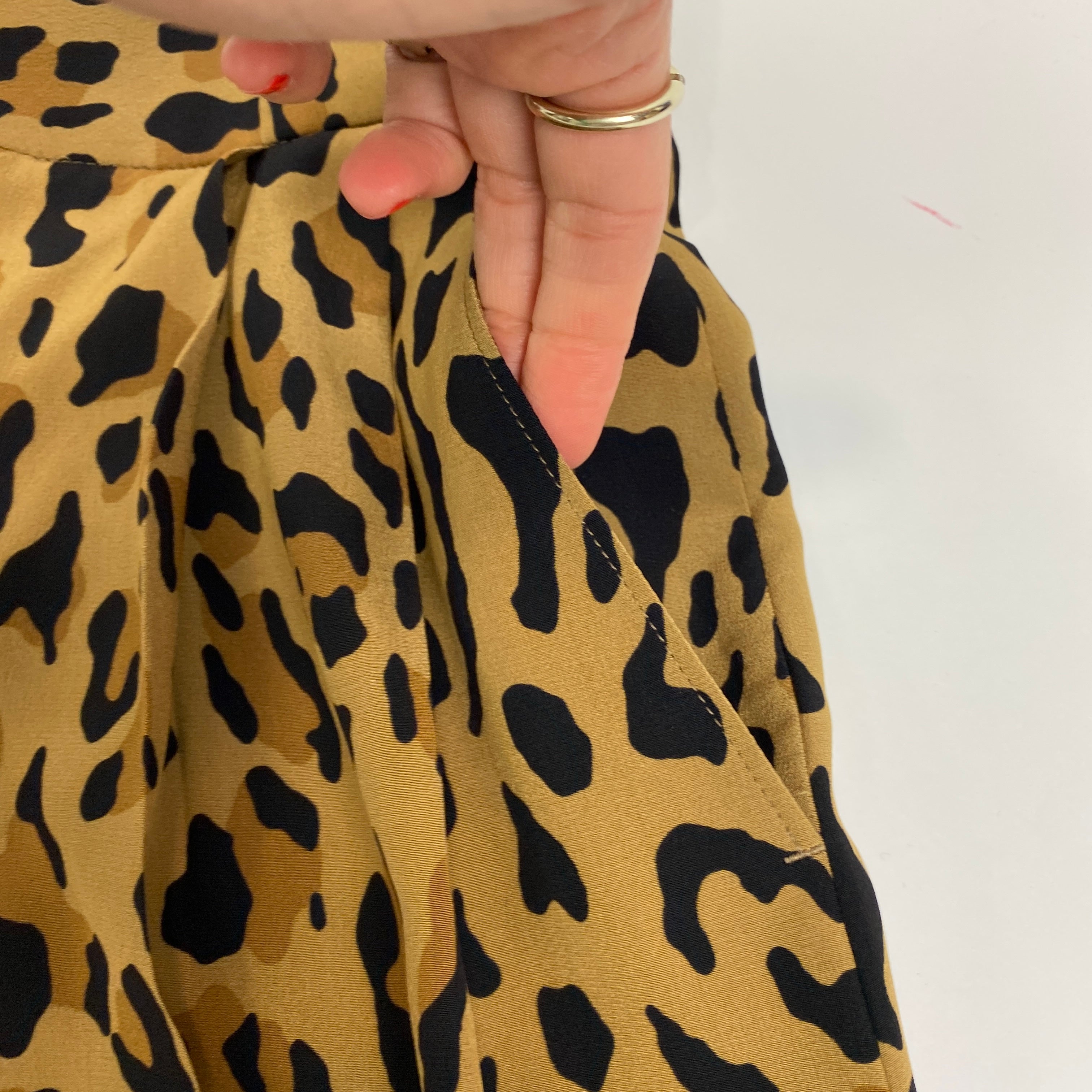 Blaze Milano New Camel Simba Silk Shorts XXS