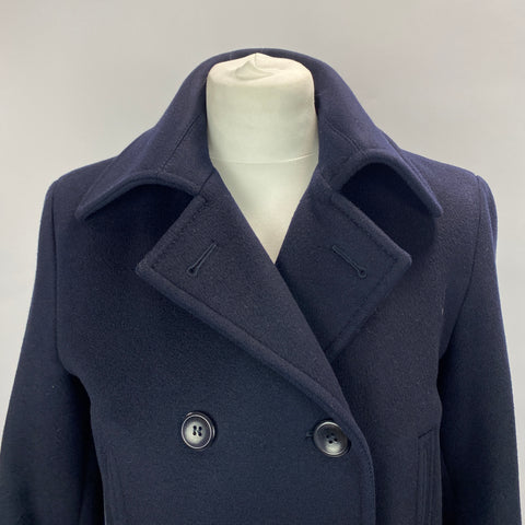 Loro Piana £7000 Navy Baby Cashmere Peacoat S