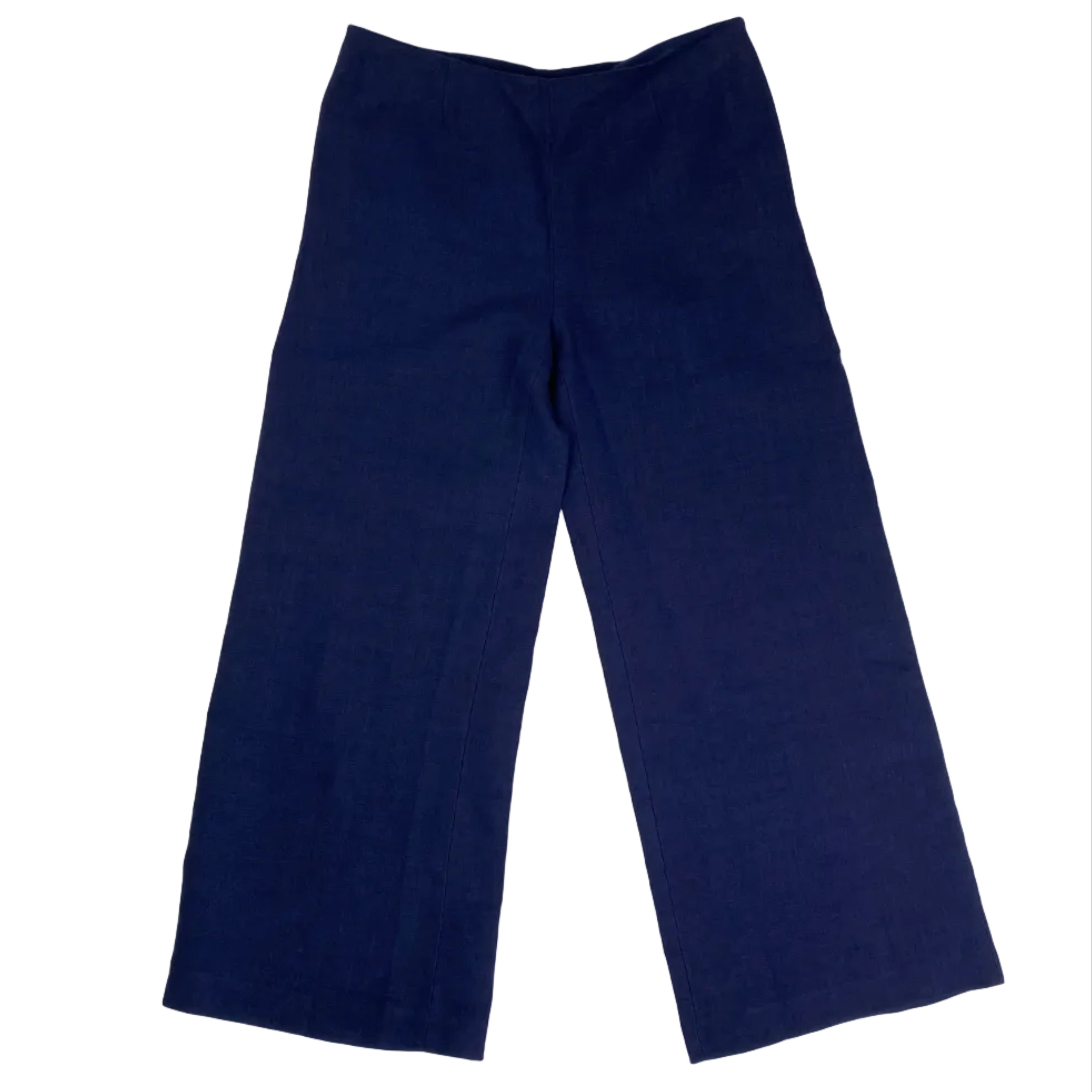 Bamford New £385 Navy Soft Linen Trousers L
