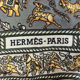 Hermes Caramel Chaise En Inde Print Large 140 Cashmere Carre Scarf