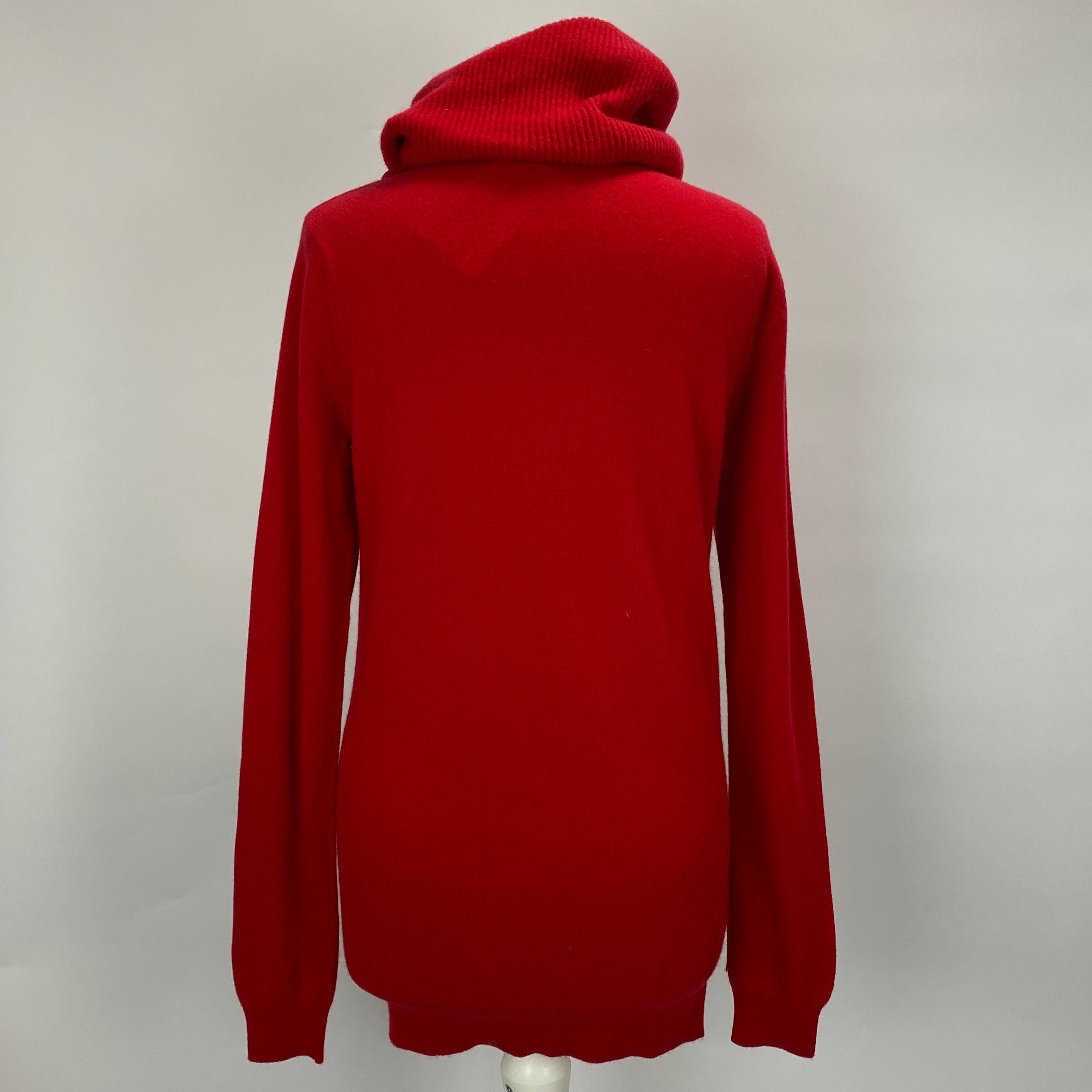Joseph New Scarlet Pure Cashmere Knit Roll Neck M