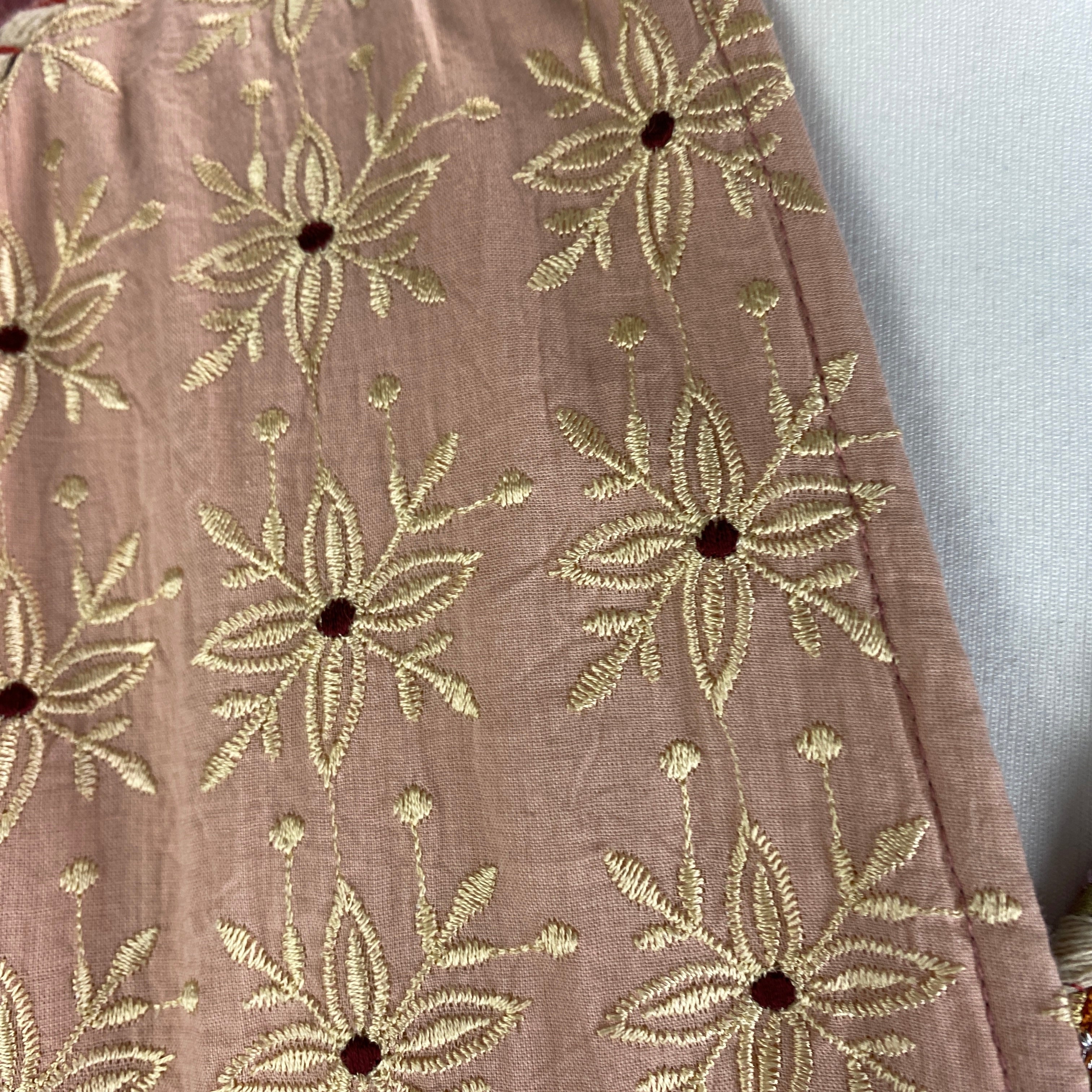 Mes Demoiselles New Embroidered Indian Patchwork Jacket S/M