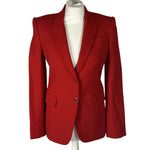 Alexander McQueen Scarlet Wool & Silk Jacket XS