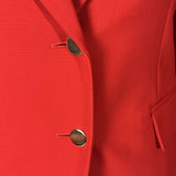 Alexander McQueen Scarlet Wool & Silk Jacket XS