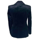 Suzannah £1690 Black Velvet Brooklyn Tuxedo Jacket S