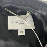 Suzannah £1690 Black Velvet Brooklyn Tuxedo Jacket S