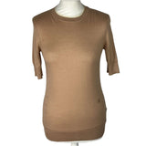 Loro Piana £800 Plaster Nude Silk & Cashmere Fine Knit Sweater S