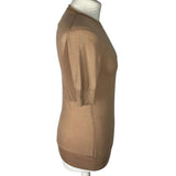 Loro Piana £800 Plaster Nude Silk & Cashmere Fine Knit Sweater S