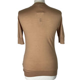 Loro Piana £800 Plaster Nude Silk & Cashmere Fine Knit Sweater S