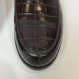 Emme Parsons Brand New £500 Espresso Croco Danielle Loafers 39.5