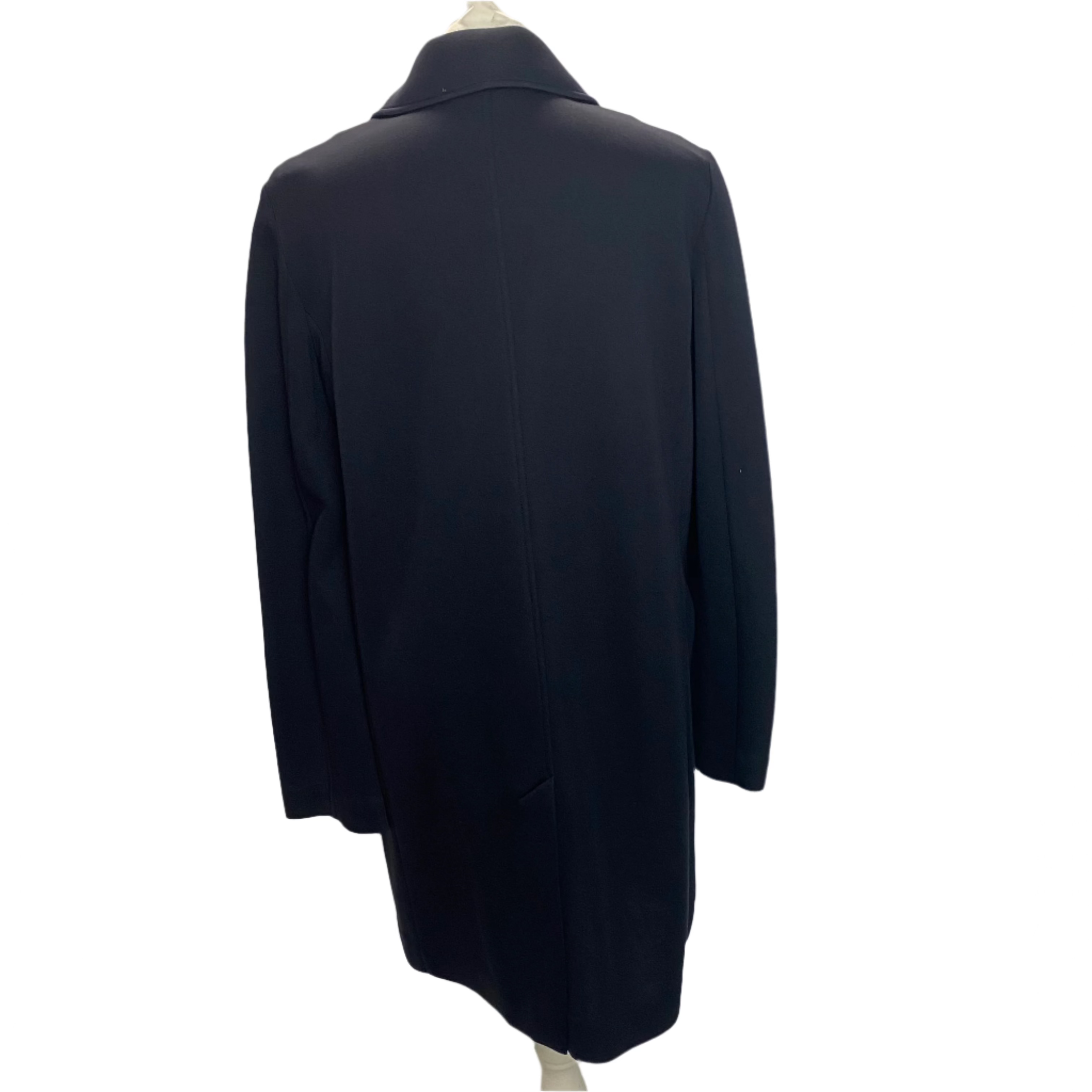 Weekend Max Mara Navy Scuba Jersey Car Coat XL