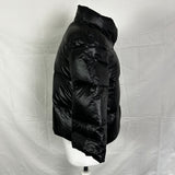 Dries Van Noten Black Quilted Down Crop Jacket M/L