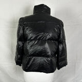 Dries Van Noten Black Quilted Down Crop Jacket M/L