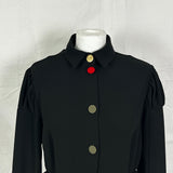 Edeline Lee Brand New £1375 Black Crepe Maxi Dress M