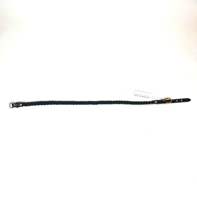 Miu Miu Black Leather Plaited Belt S/M