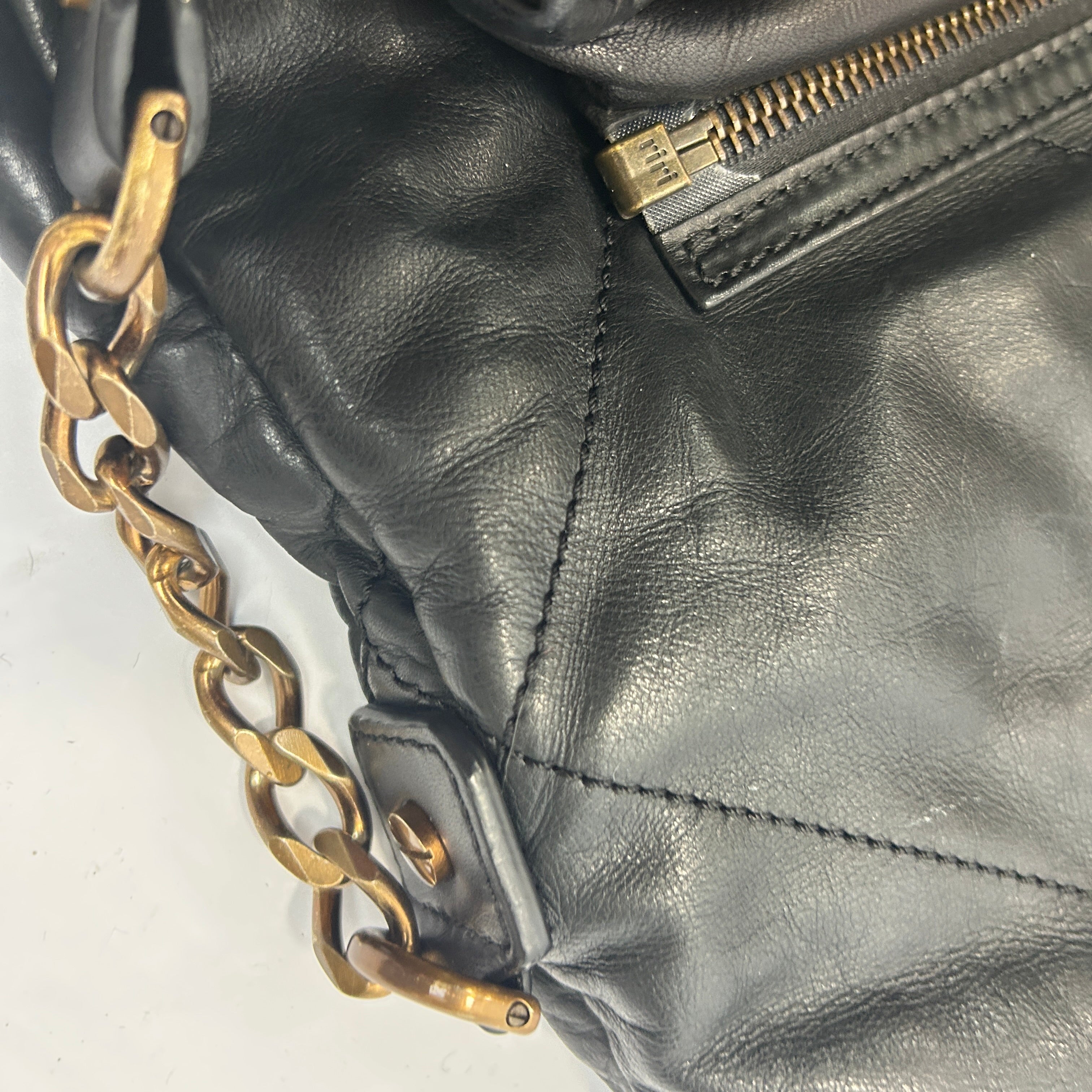 Lanvin Black Quilted Leather Dual Wear Tote/Crossbody Bag