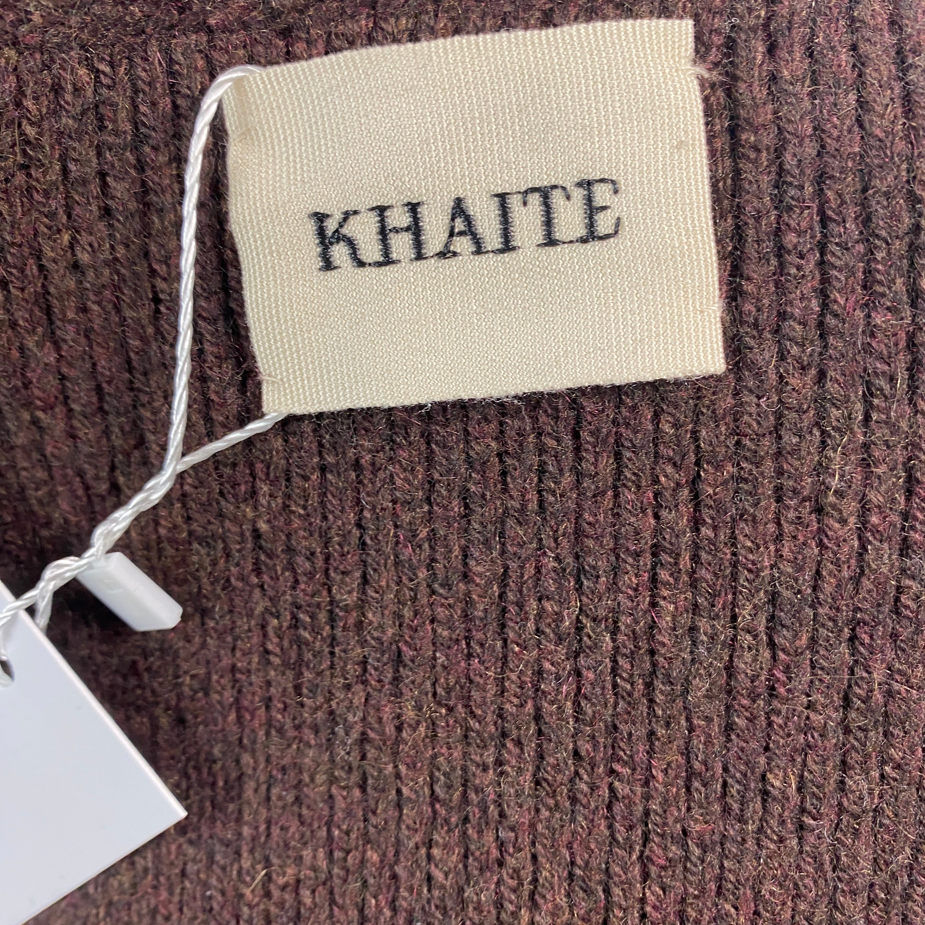 Khaite New £1950 Rosewood Thick Cashmere Scarlet Cardigan XS