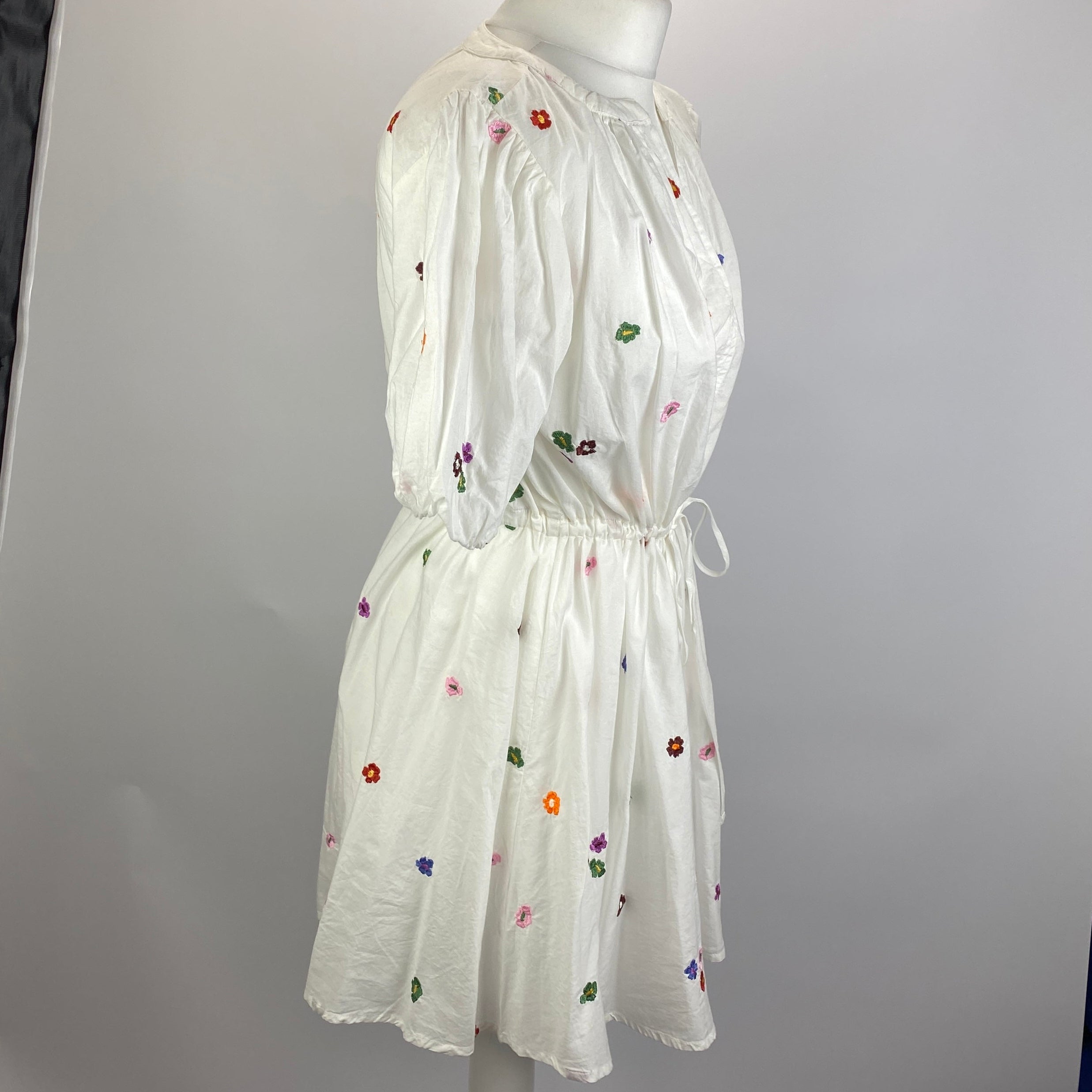 Velvet New £135 Embroidered Cotton Midi Dress XS