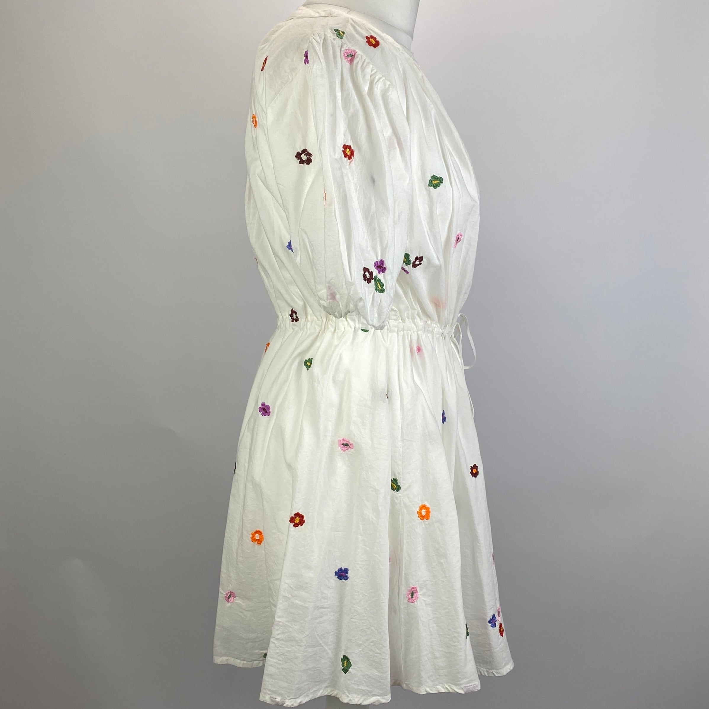 Velvet New £135 Embroidered Cotton Midi Dress XS