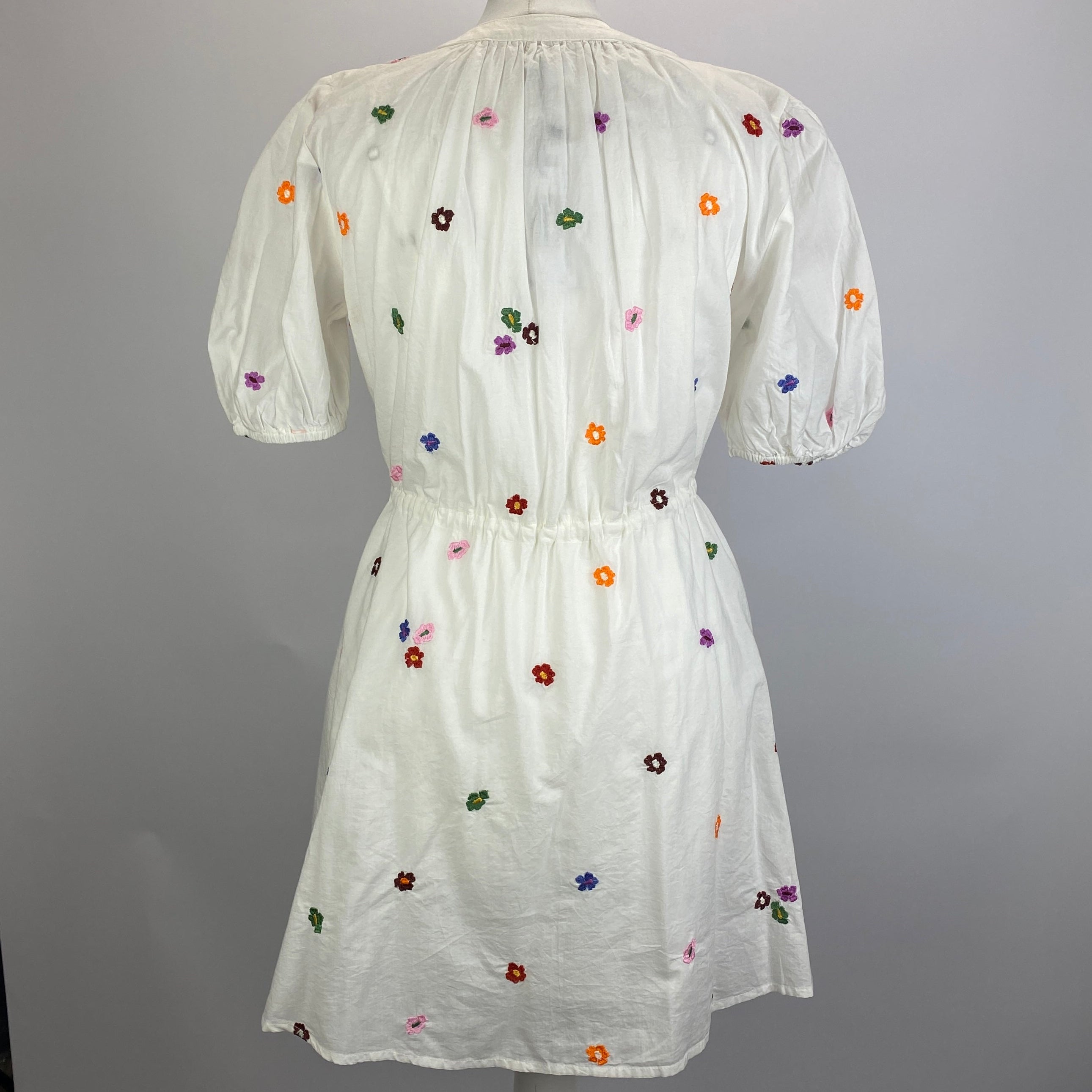 Velvet New £135 Embroidered Cotton Midi Dress XS