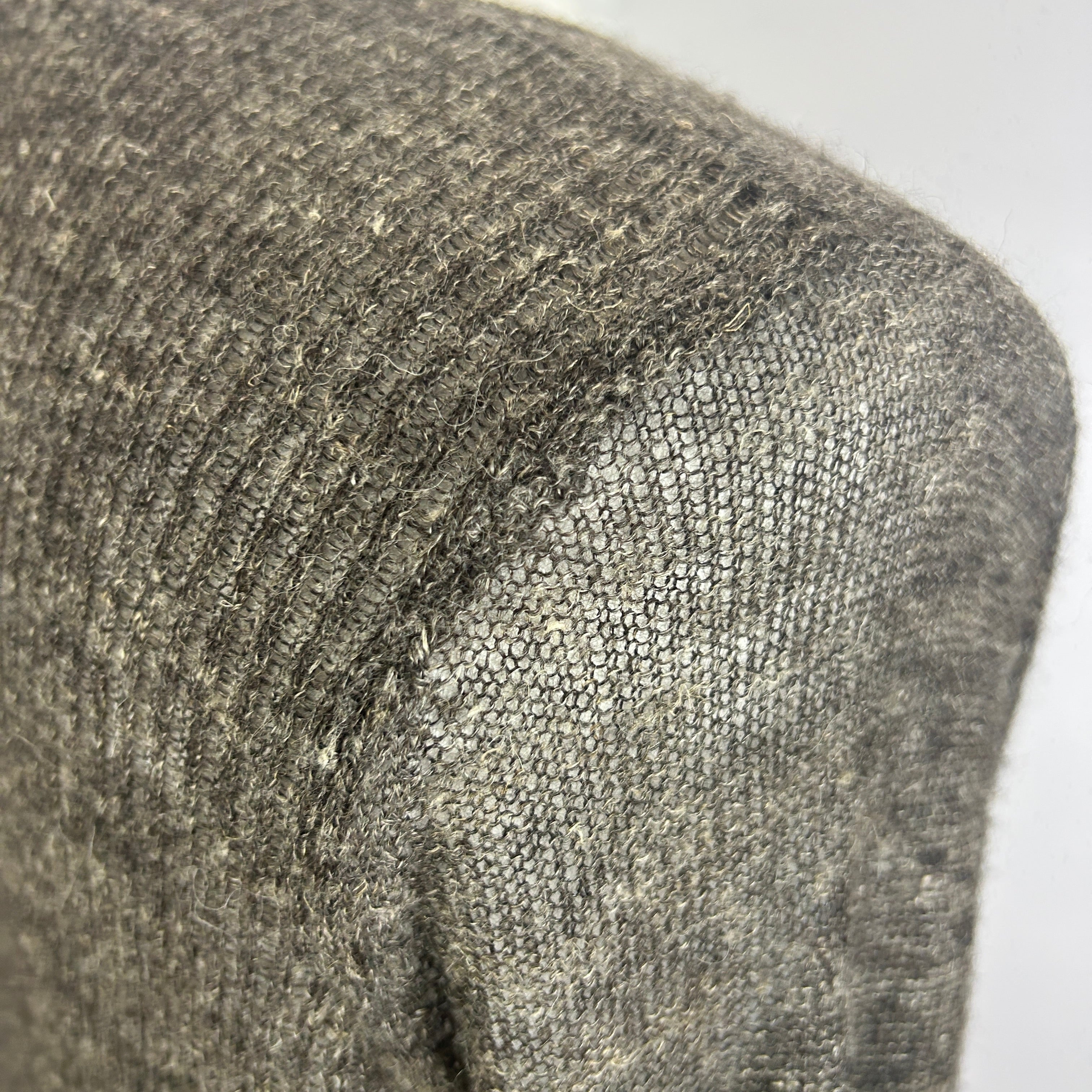 Helmut Lang Bark Alpaca & Linen Rib Asymmetric Sweater M