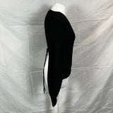 Cecilie Bahnsen Black Fancy Knit Chunky Tie Back Sweater XS/S
