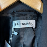 Balenciaga Brand New £2900 Black Wool Mix Jacket XXS
