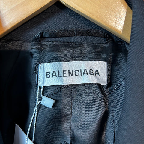 Balenciaga Brand New £2900 Black Hourglass Jacket XXS