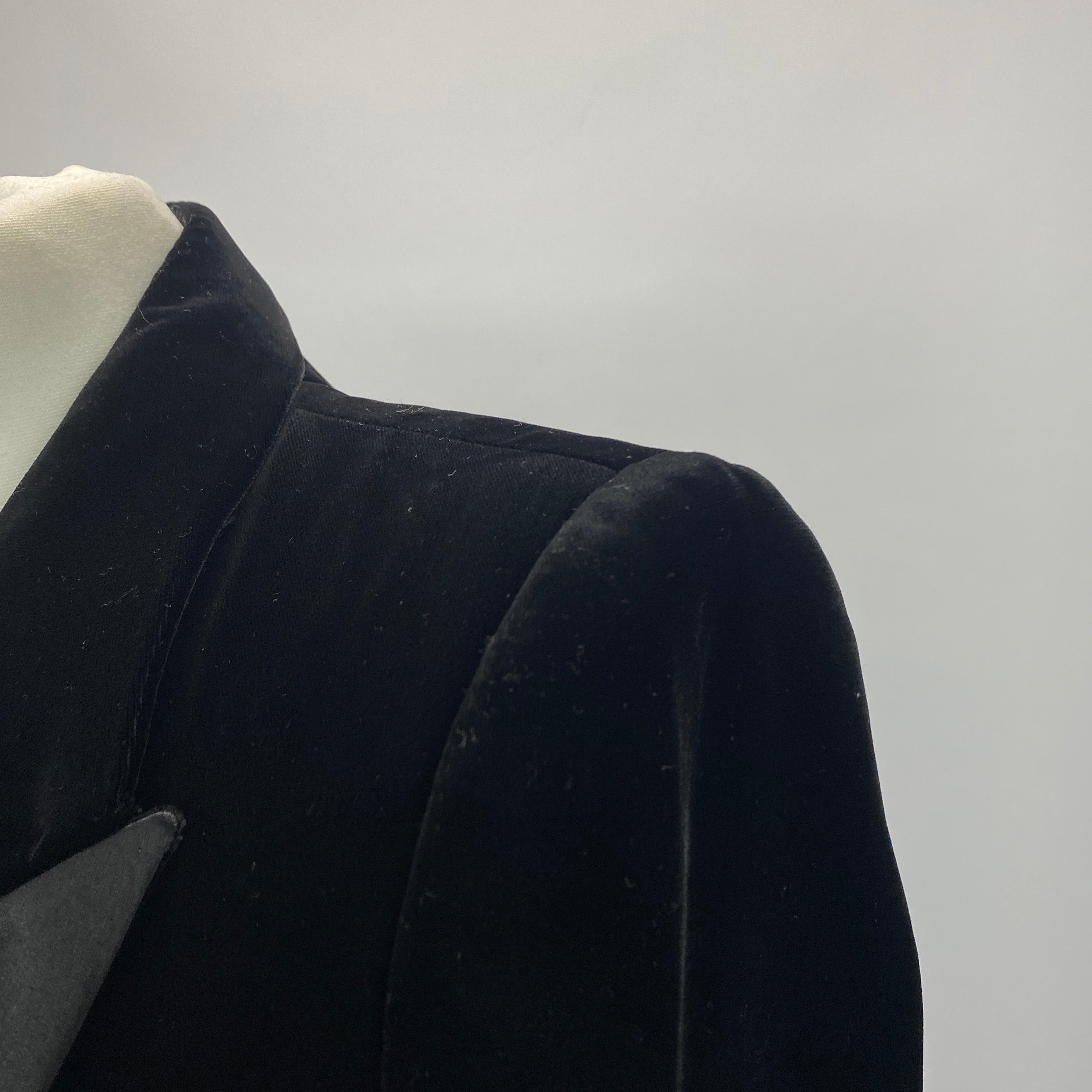 Saint Laurent New £2280 Black Velvet Tuxedo Jacket XS